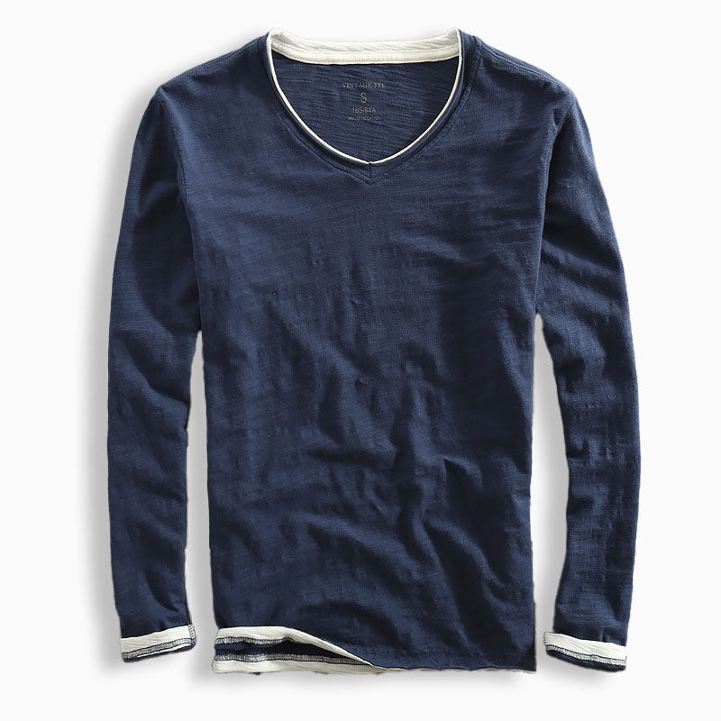 Simon l Riku Cotton Long Sleeve Shirt