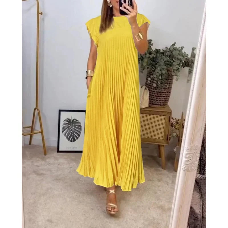 Gwen - Pleated Maxi Dress