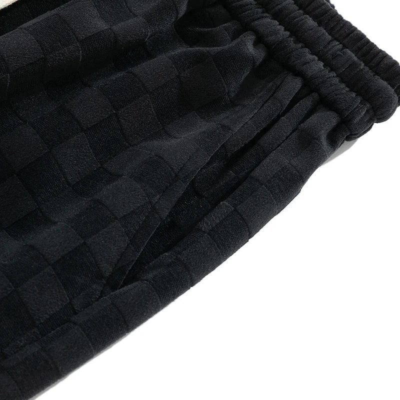 Rico - Checkered Corduroy Sweatpants