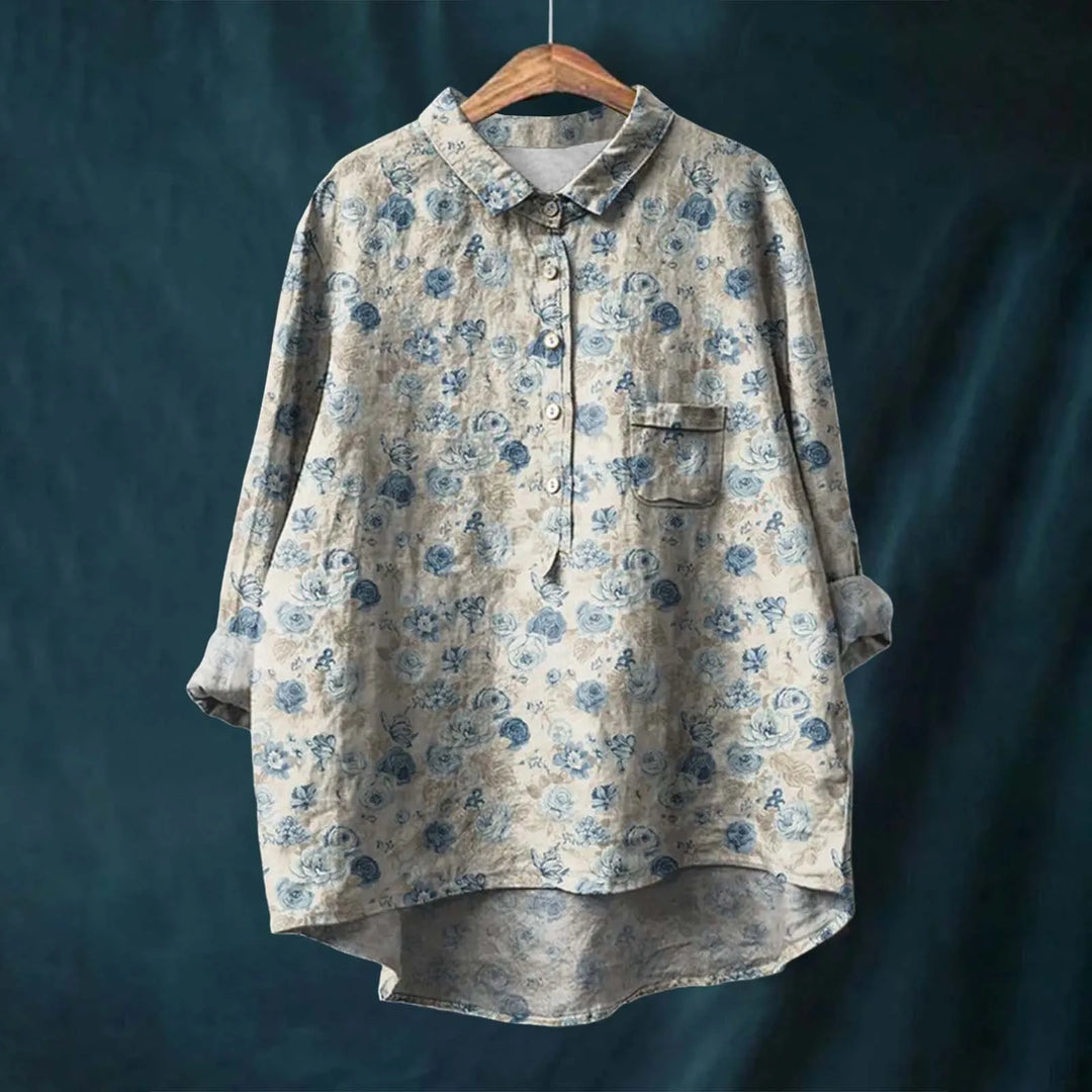 Liesa™ | Elegant Women's Floral Shirt