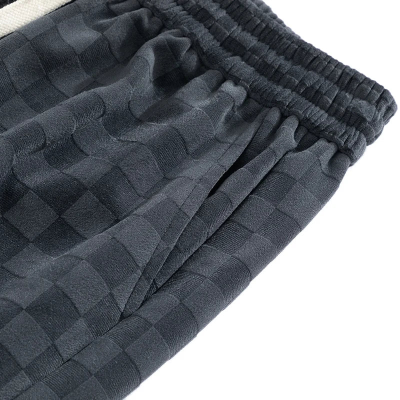 Rico - Checkered Corduroy Sweatpants