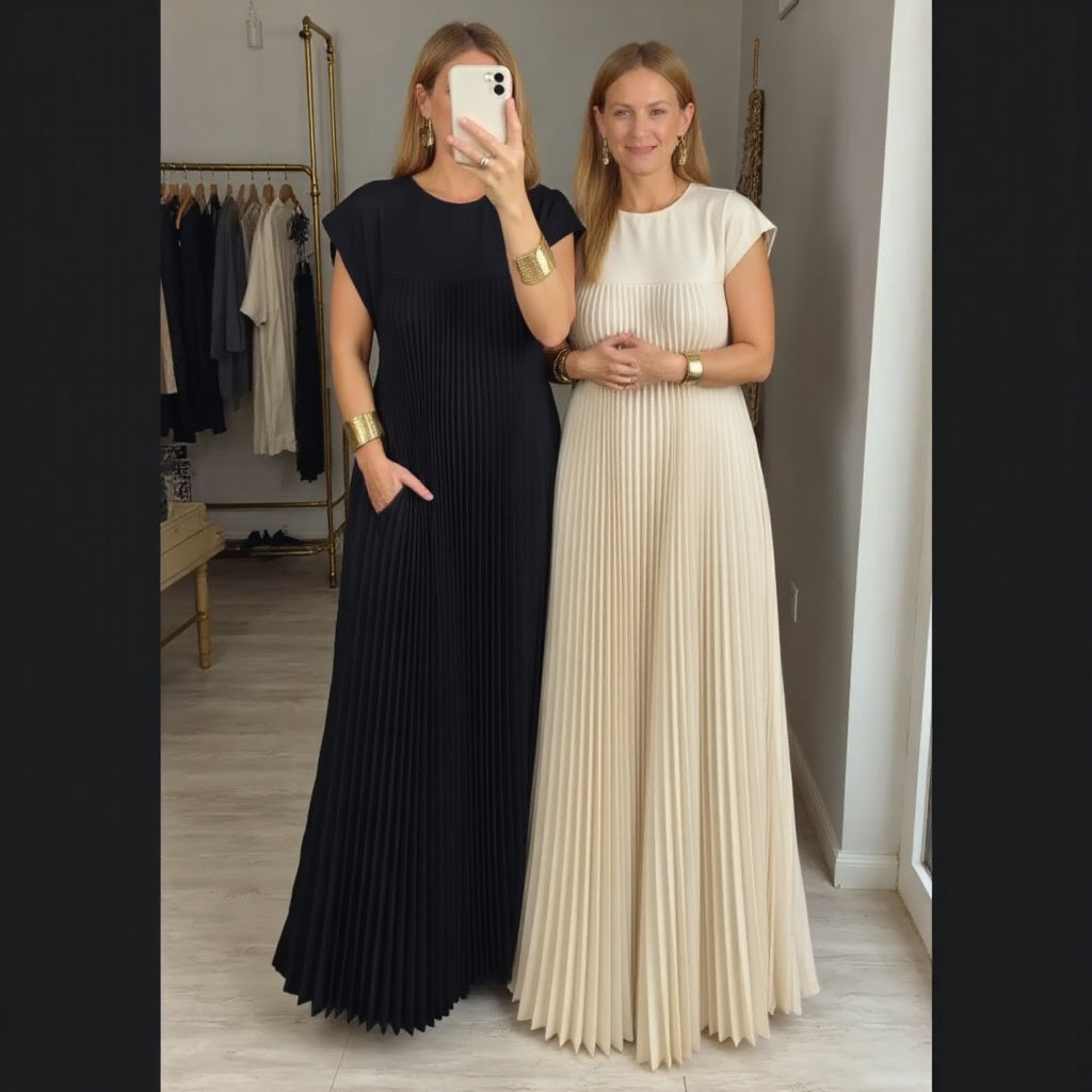 Gwen - Pleated Maxi Dress